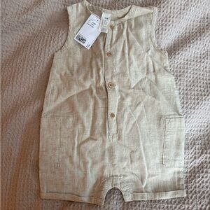 H&M Cream Sleeveless Baby Romper